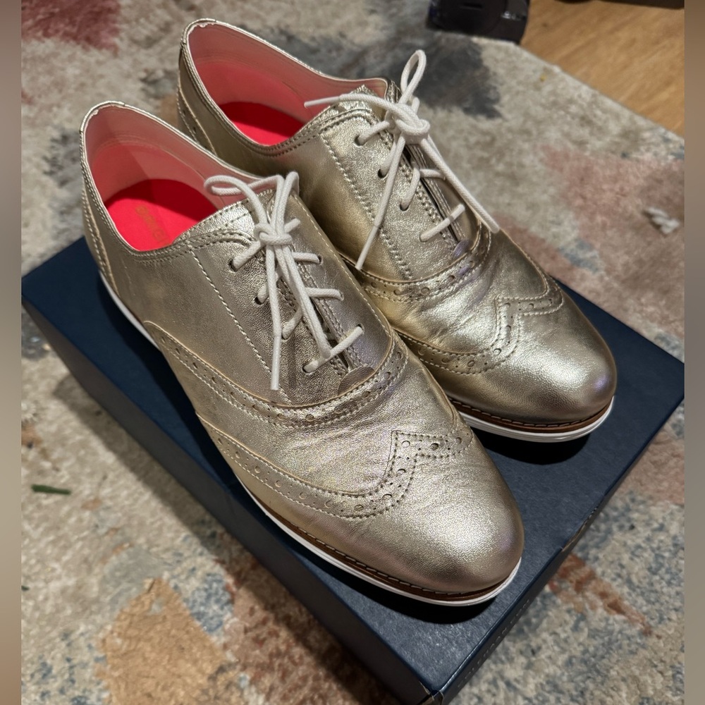 Cole Haan Metallic Gold Women's Loafers